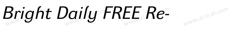 Bright Daily FREE Re字体转换